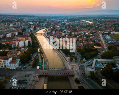 Città di antenna Nis landmark view nel sud della Serbia Foto Stock