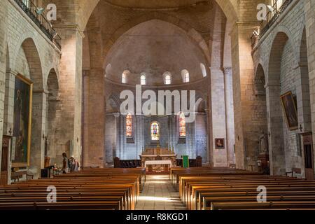 Francia, Lot, Souillac, Abbazia chiesa di Sainte Marie de Souillac Foto Stock