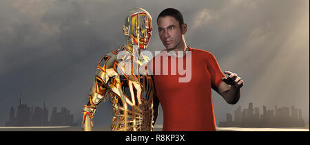 Transumanesimo Foto Stock