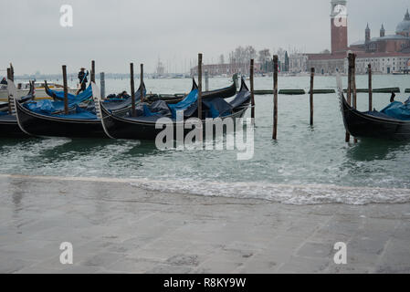 Venezia la Sérénissime. La scoperta della città con i canali, le gondole e i suoi edifici Foto Stock