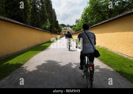 Austria, Sazburg, il Castello di Hellbrunn e Trick Fountains Foto Stock