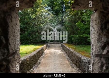 Austria, Sazburg, il Castello di Hellbrunn e Trick Fountains Foto Stock