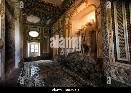 Austria, Sazburg, il Castello di Hellbrunn e Trick Fountains Foto Stock