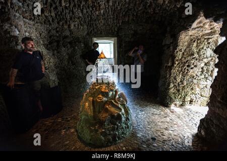 Austria, Sazburg, il Castello di Hellbrunn e Trick Fountains Foto Stock