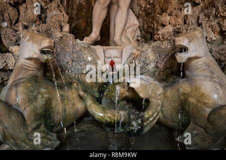 Austria, Sazburg, il Castello di Hellbrunn e Trick Fountains Foto Stock