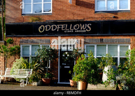 Shenstone è un piccolo villaggio è Staffordshire REGNO UNITO Inghilterra Oddfellows Foto Stock