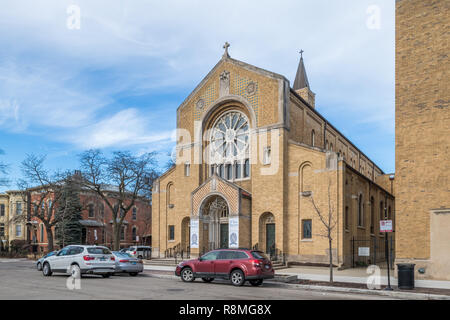 Santuario di Nostra Signora di Pompei nel piccolo quartiere Italia Foto Stock