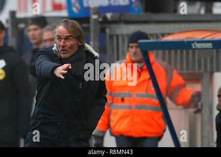 HEERENVEEN , Abe Lenstra Stadium, 16-12-2018, calcio, stagione 2018 / 2019, Eredivisie , SC Heerenveen coach Jan Olde Riekerink durante SC Heerenveen - FC Utrecht Foto Stock