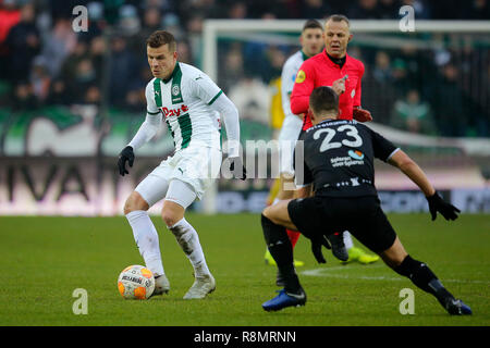 Groningen, Paesi Bassi. 16 dic 2018. French Ligue 2, FC Groningen player Samir Memisevic durante la partita FC Groningen - FC Emmen. Credito: Pro scatti/Alamy Live News Credito: Pro scatti/Alamy Live News Foto Stock
