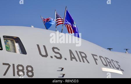 US Air Force C-17 Globemaster al 2018 Royal International Air Tattoo Foto Stock