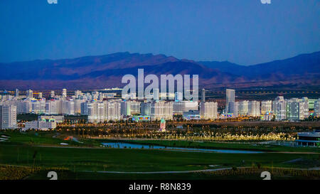 Aşgabat, capitale del Turkmenistan in Asia centrale Foto Stock