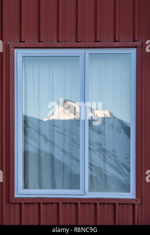 Il francese Ridge Hut, Mt Aspiring National Park, Nuova Zelanda Foto Stock