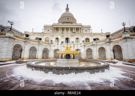 Campidoglio di Washington DC in inverno Foto Stock