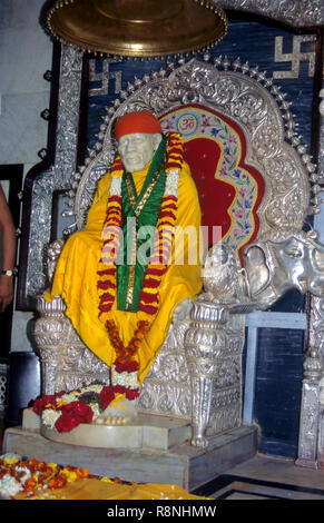 Statua di Dio Sai Baba a shirdi, Maharashtra, india, asia Foto Stock