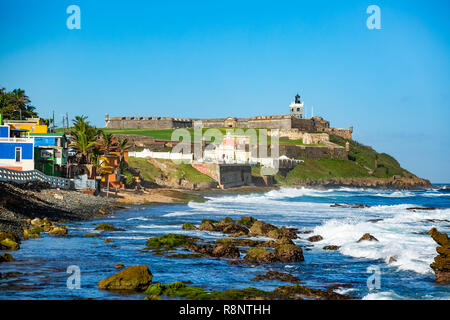 Fort San Felipe del Morro di San Juan, Puerto Rico Foto Stock