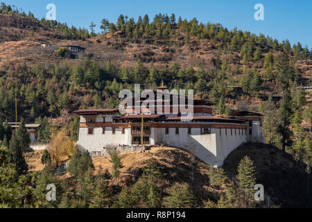 Simtokha Dzong, vicino a Thimphu Bhutan Foto Stock