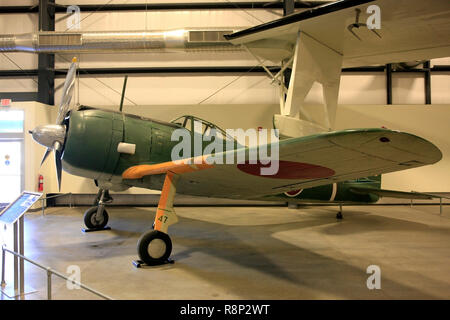 WW2 giapponese esercito imperiale Nakajima KI-43 Oscar da combattimento aereo sul display al Pima Air & Space Museum di Tucson, AZ Foto Stock