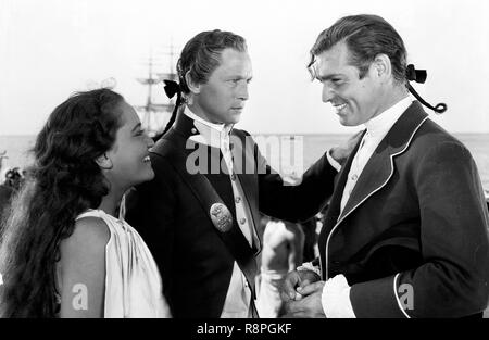 Clark Gable, Movita, ''Mutiny sul Bounty" (1935) MGM Riferimento File # 33635 610THA Foto Stock