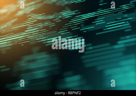 Grafica digitale generato dal computer moto energia spazio copia blur sullo sfondo Foto Stock