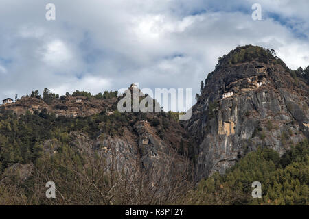 Taktsang Lhakhang, Tiger's Nest, Paro, Bhutan Foto Stock