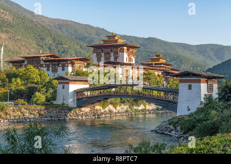 Punakha Dzong, Punakha, Bhutan Foto Stock