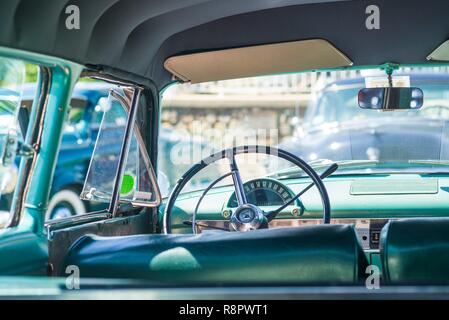 Stati Uniti, New England, Massachusetts, Cape Ann, Gloucester, anni cinquanta-ser Ford interno Foto Stock