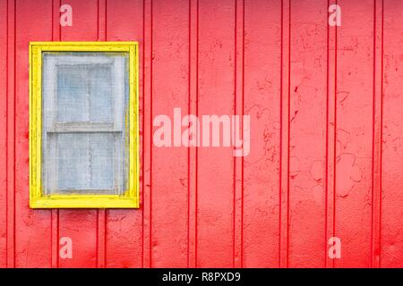 Canada Quebec, Gaspe Peninsula, Saint-Ulric, colorato motel dettaglio Foto Stock