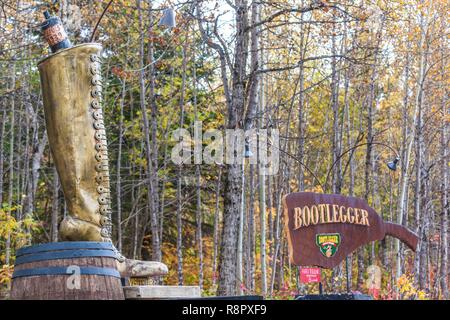 Canada, Québec , Capitale-Nationale, regione di Charlevoix, La Malbaie, Maison de Bootlegger, ristorante in ex bootlegger's house Foto Stock