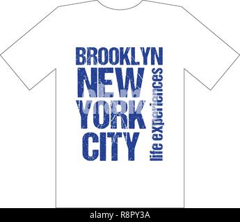 New York City elegante t-shirt e abbigliamento disegno astratto. Stampa vettoriale, tipografia, poster. Illustrazione Vettoriale