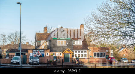 The Gatehouse Pub di Clayton a Newcastle-under-Lyme in Staffordshire Foto Stock