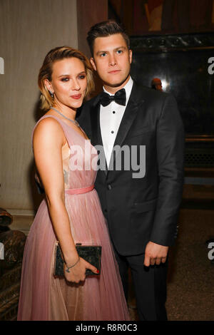 Il Museo Americano di Storia Naturale Gala 2018 dotate di: Scarlett Johansson, Colin Jost dove: New York New York, Stati Uniti quando: 15 Nov 2018 Credit: Jeff Grossman/WENN.com Foto Stock