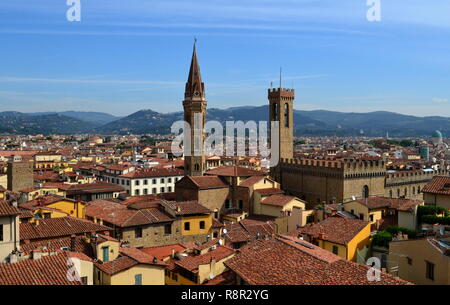 Paesaggio urbano di Firenze Foto Stock