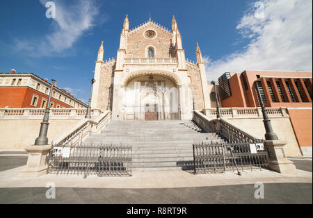 Madrid, Spagna - Settembre 12th, 2018: Los Jerónimos Chiesa o San Girolamo il Royal, Madrid, Spagna Foto Stock