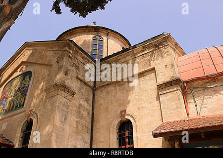 La Cana Greco Ortodossa Chiesa di nozze in Cana di Galilea, Kfar Kana, Israele Foto Stock