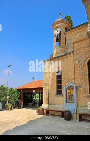 La Cana Greco Ortodossa Chiesa di nozze in Cana di Galilea, Kfar Kana, Israele Foto Stock