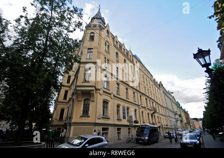 Art Nouveau Distretto, Riga, Lettonia Foto Stock