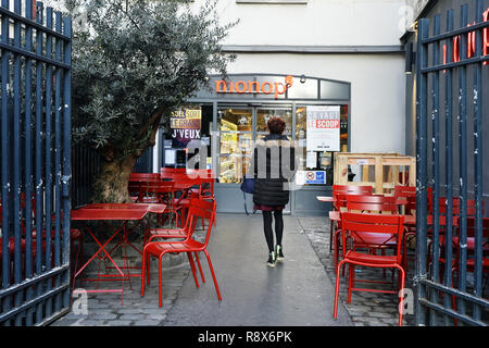 Supermercato Monoprix minimarket - le Marais - Parigi - Francia Foto Stock