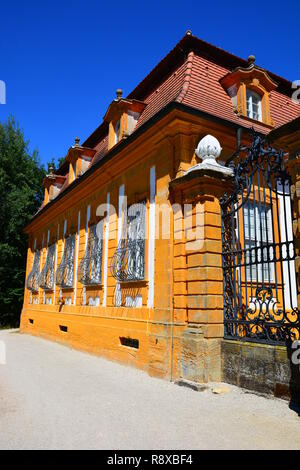 Bamberg, Germania - Vista del barocco SCHLOSS SEEHOF palazzo nei pressi del centro storico di Bamberg, Baviera, regione Alta Franconia, Germania Foto Stock