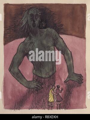 Dante e Virgilio con gigante, 1951. Creatore: Shirley Markham. Foto Stock