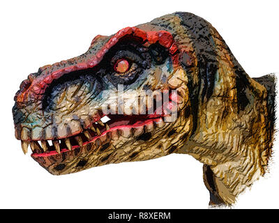 T-Rex dinosauro in stile cartoon Foto Stock