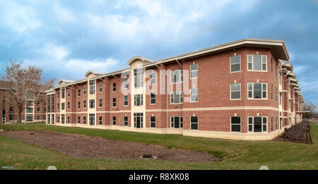 Edificio di appartamenti e fotografati in Iowa. Foto Stock