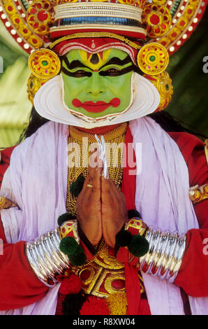 Kathakali, K. Sivrajan, la danza classica, India Foto Stock