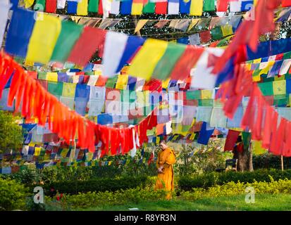 Il Nepal, Rupandehi distretto, Lumbini, il Buddha è il luogo di nascita , elencati come patrimonio mondiale dall' UNESCO Foto Stock