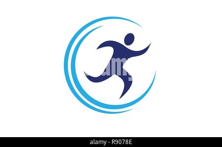 In esecuzione Illustrazione Vettoriale