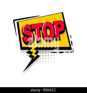 Testo di fumetti raccolta effetti sonori pop art style Illustrazione Vettoriale