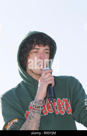 Julian Perretta in un concerto a Serre Chevalier, Francia Foto Stock