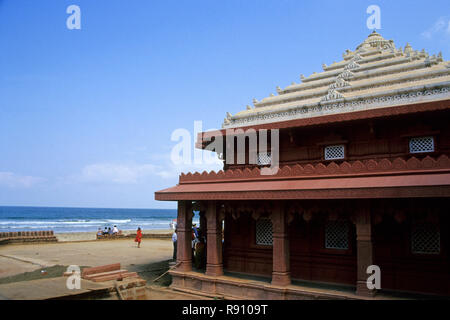 Ganesh Mandir, Ganpatipule, ratnagiri, Maharashtra, India Foto Stock