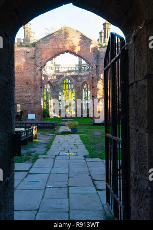 San Luca la chiesa di Leece Street, Liverpool. Bombardato nel 1941 blitz, ma la shell sopravvive. Immagine presa nel novembre 2018. Foto Stock