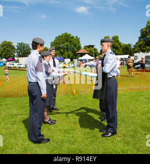 1003 Leighton Buzzard squadrone cadetti aria presentante a forze armate giorno 2014 Foto Stock