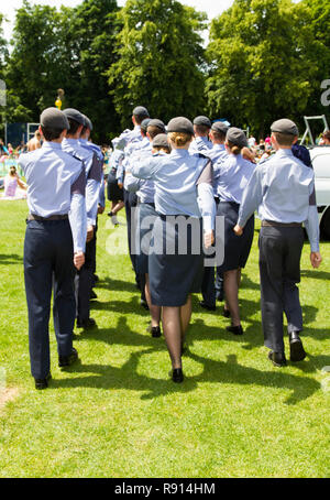 1003 Leighton Buzzard squadrone cadetti aria presentante a forze armate giorno 2014 Foto Stock